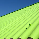 Corrugated metal roofing