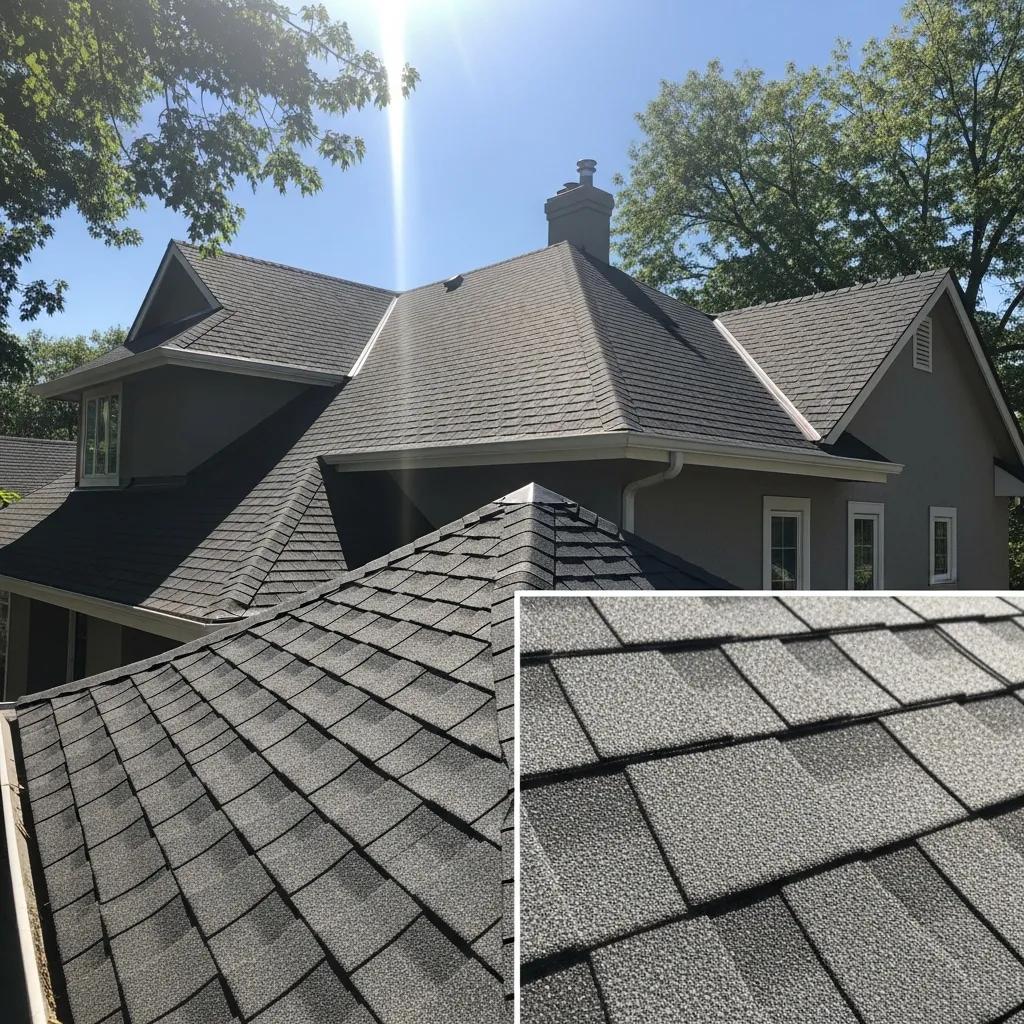 Newly installed asphalt shingle roofing on a residential home showcasing durability and aesthetic appeal
